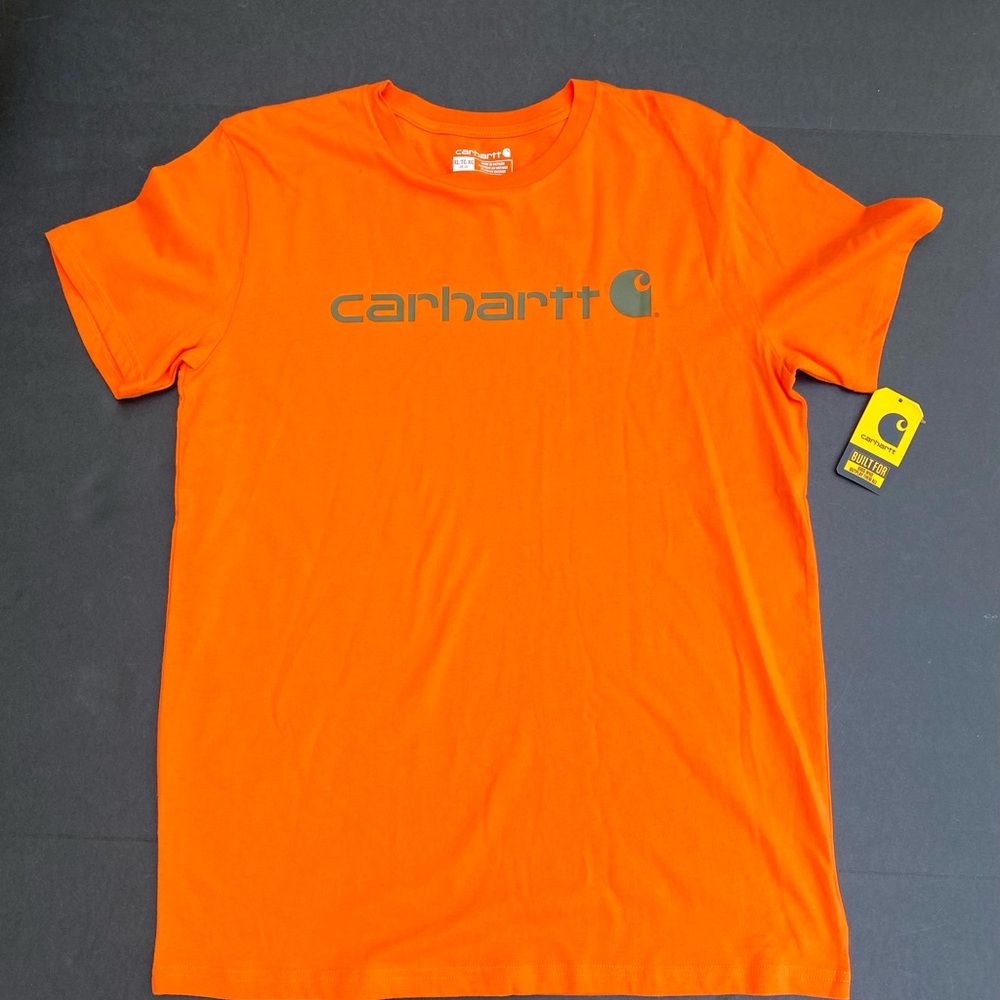 Boys CARHARTT Orange T SHIRT - NEW! XL